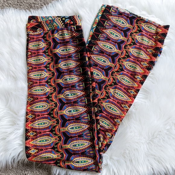 Retro 70's Patterned Pants - Picture 1 of 7